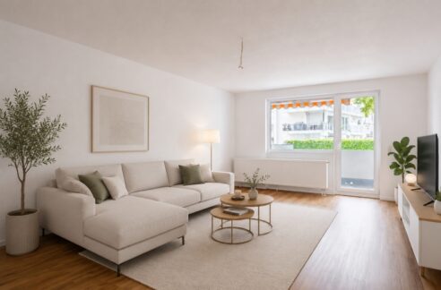Wohnzimmer möbliert