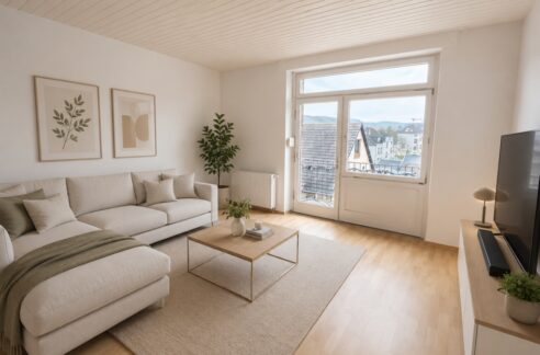 Wohnzimmer mit Möbeln